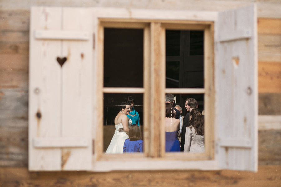 Spiegelung im Fenster