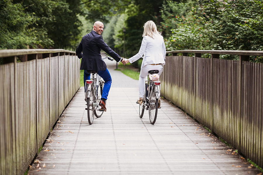 brautpaar Fahrrad
