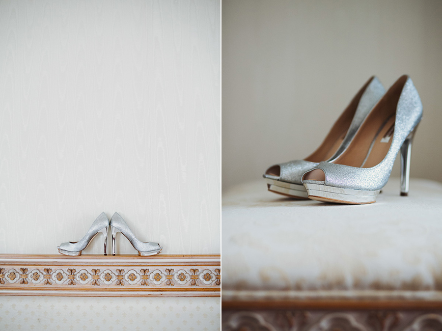 Brautschuhe auf persischer Hochzeit