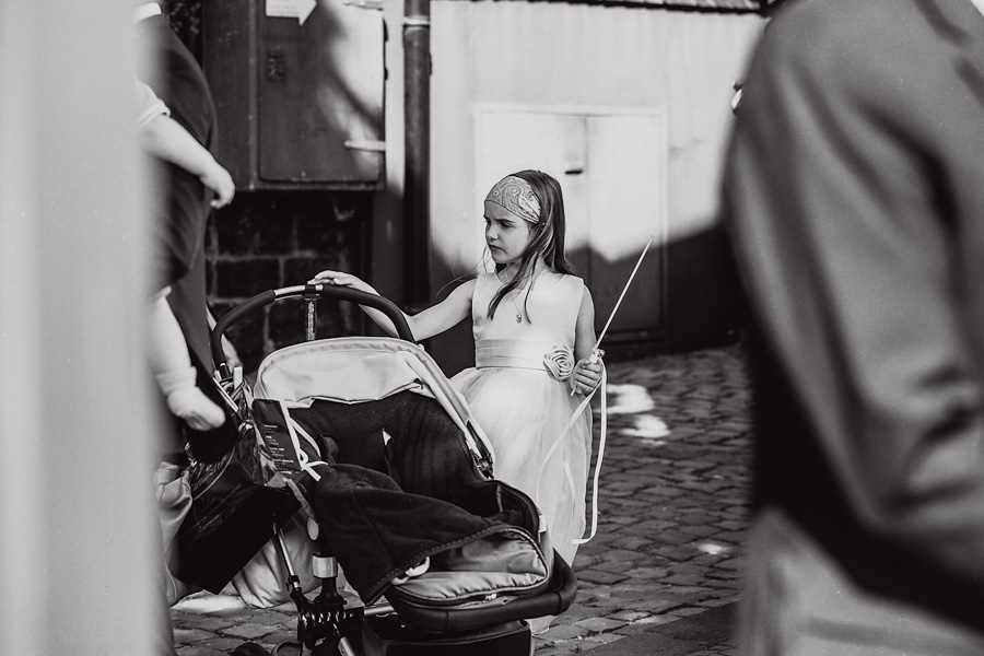 Hochzeitsgäste Kinderwagen
