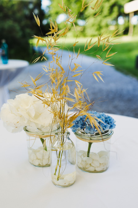 Hochzeit Tischdeko Hortensien